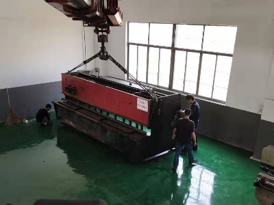 剪闆機折彎機室内吊裝定位